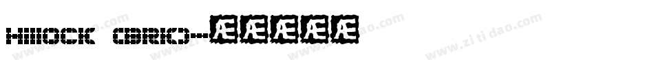 Hillock (BRK)字体转换